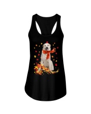 Autumn Leaves Scraf - Great Pyrenees 1 Ladies Flowy Tank tile