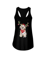 Reindeer - Shih Tzu 1 Ladies Flowy Tank tile