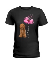 Daisy Ribbon - RED Labradoodle Ladies T-Shirt tile