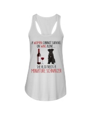 She Also Needs - Miniature Schnauzer 1 Ladies Flowy Tank tile