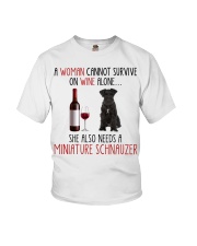 She Also Needs - Miniature Schnauzer 1 Youth T-Shirt tile