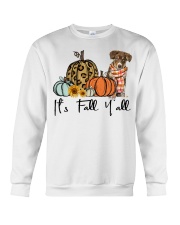 Fall Pumpkin Tricolour Border Collie Crewneck Sweatshirt tile