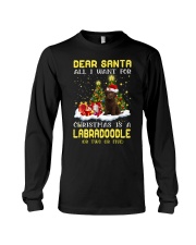Dear Santa - CHOCOLATE Labradoodle Long Sleeve Tee tile