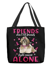 Cancer Alone - Shih Tzu 1 All-Over Tote tile