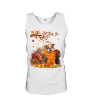 Fall Leaf - Old English Bulldog Unisex Tank tile