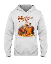 Fall Leaf - Old English Bulldog Hooded Sweatshirt tile