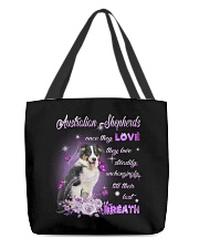 Last Breath - Australian Shepherd 2 All-Over Tote tile