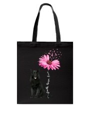 Daisy Ribbon - BLACK Belgian Malinois Tote Bag tile