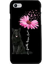 Daisy Ribbon - BLACK Belgian Malinois Phone Case tile