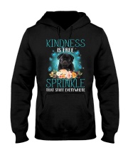 Sprinkle - BLACK Pug 1 Hooded Sweatshirt tile