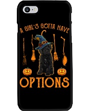 Options - BLACK Labradoodle Phone Case tile