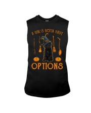 Options - BLACK Labradoodle Sleeveless Tee tile