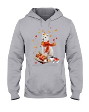 Autumn Leaves Jindo Hooded Sweatshirt tile