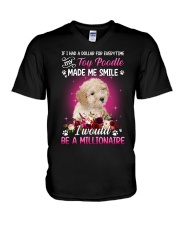 Millionaire - CREAM Toy Poodle V-Neck T-Shirt tile