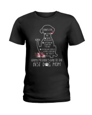 Happy Mother's Day Dog Mom Ladies T-Shirt tile