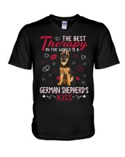 Best Therapy - German Shepherd 1 V-Neck T-Shirt tile