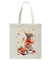 Autumn Leaves Border Terrier Tote Bag tile