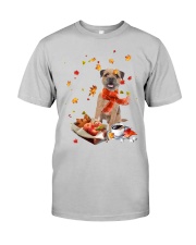 Autumn Leaves Border Terrier Classic T-Shirt front