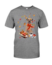 Autumn Leaves Border Terrier Premium Fit Mens Tee tile