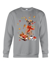 Autumn Leaves Border Terrier Crewneck Sweatshirt tile