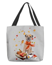 Autumn Leaves Border Terrier All-Over Tote tile