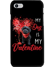 My Valentine - BLACK Schnoodle Phone Case tile