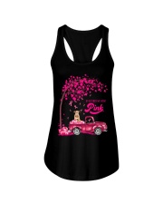 LBN October Pink Truck Pitbull 1 Ladies Flowy Tank tile