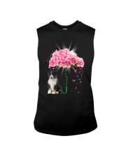 Pink Umbrella - TRICOLOR Australian Shepherd Sleeveless Tee tile