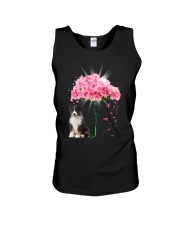 Pink Umbrella - TRICOLOR Australian Shepherd Unisex Tank tile