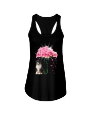 Pink Umbrella - TRICOLOR Australian Shepherd Ladies Flowy Tank tile
