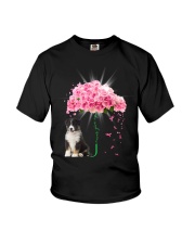 Pink Umbrella - TRICOLOR Australian Shepherd Youth T-Shirt tile