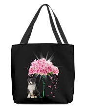 Pink Umbrella - TRICOLOR Australian Shepherd All-Over Tote tile