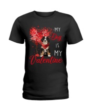 My Valentine - Bernese Mountain Dog Ladies T-Shirt tile
