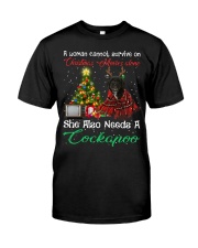 Christmas Alone - BLACK Cockapoo Classic T-Shirt tile