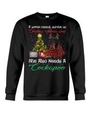 Christmas Alone - BLACK Cockapoo Crewneck Sweatshirt tile