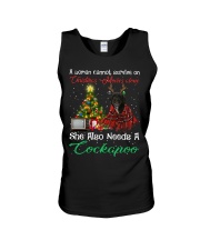 Christmas Alone - BLACK Cockapoo Unisex Tank tile