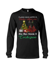 Christmas Alone - BLACK Cockapoo Long Sleeve Tee tile