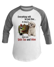 Just Fine - Shih Tzu Baseball Tee tile