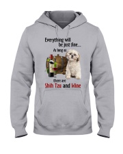 Just Fine - Shih Tzu Hooded Sweatshirt front