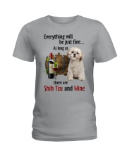 Just Fine - Shih Tzu Ladies T-Shirt tile