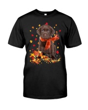 Autumn Leaves Scraf - CHOCOLATE labs Premium Fit Mens Tee tile