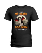 Scary Costume - Cavalier King Charles Spaniel 3 Ladies T-Shirt tile