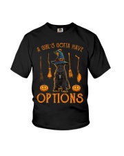 Options - BLACK Miniature Schnauzer Youth T-Shirt tile