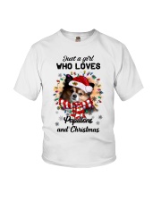 Christmas Girl - Papillon 2 Youth T-Shirt tile