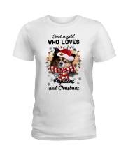Christmas Girl - Papillon 2 Ladies T-Shirt tile