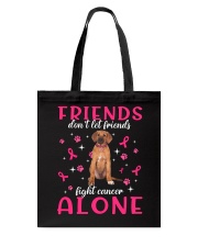 Cancer Alone - Rhodesian Ridgeback Tote Bag tile