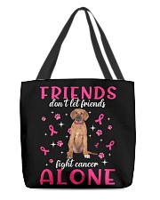Cancer Alone - Rhodesian Ridgeback All-Over Tote tile