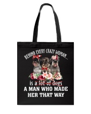 Crazy - Standard Schnauzer Tote Bag tile