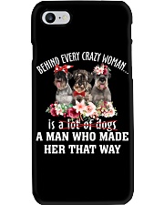 Crazy - Standard Schnauzer Phone Case tile