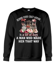 Crazy - Standard Schnauzer Crewneck Sweatshirt tile